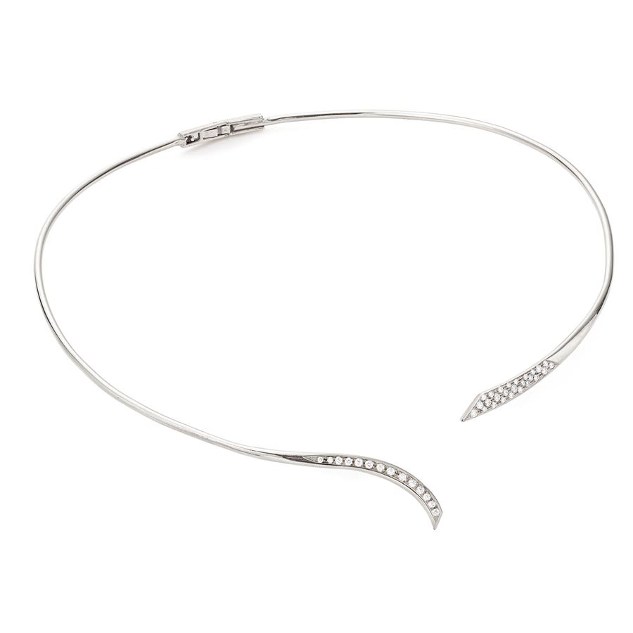 Collana 'Reverso' oro bianco REVERSO | CL OBAU18B CT.0,52